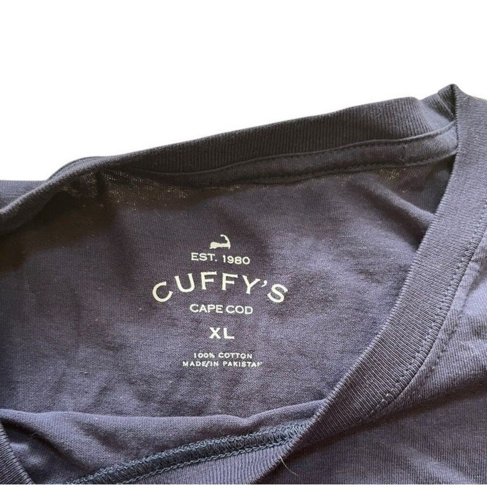 Cuffy's Cape Cod Regatta T-Shirt Women's Size XL Navy Blue Tee - Preppy - Beach - Picture 3 of 7